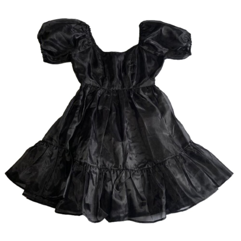 🖤 Hot Topic Thorn & Fable Black Organza Tiered Dress 🖤